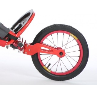 Rueda delantera iXROVER OUTDOOR (radios) 14" con horquilla - JOGGING SET