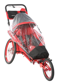 xROVER special needs stroller size L model "ALL IN ONE" - Red - folding seat and backrest