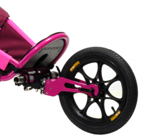 Rueda delantera iXROVER Outdoor (plástico) 14" con horquilla - JOGGING SET