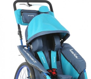 xROVER special needs stroller size M model "ALL IN ONE" - Blue - folding seat and backrest