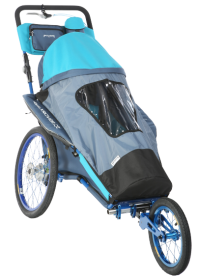 xROVER special needs stroller size M model "ALL IN ONE" - Blue - folding seat and backrest - Malin