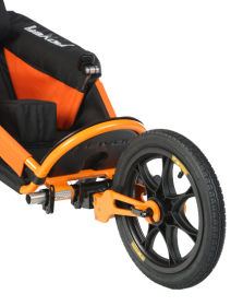xROVER special needs stroller size L model "ALL IN ONE" - Orange - folding seat and backrest
