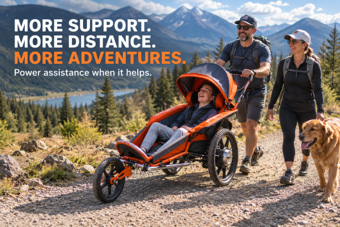 xROVER L – ADVENTURE POWER™ – Power-Assisted Adaptive Outdoor Mobility Package