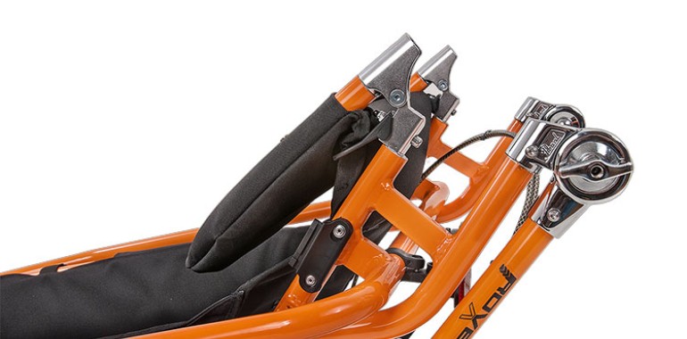 Folding seat and backrest